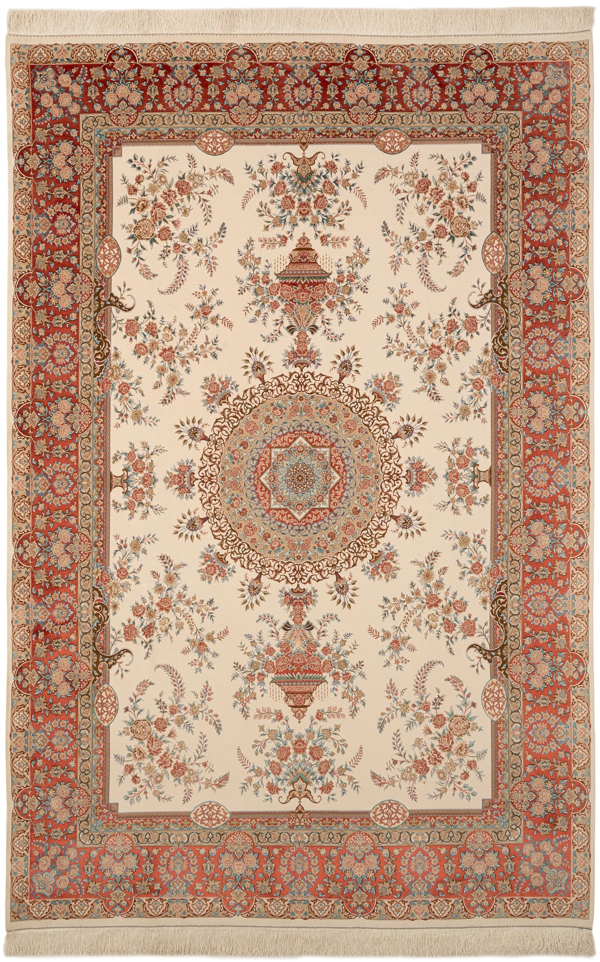Rechteck Teppich Ghom Design in Beige von Hadorn™ - Lifestyle Image