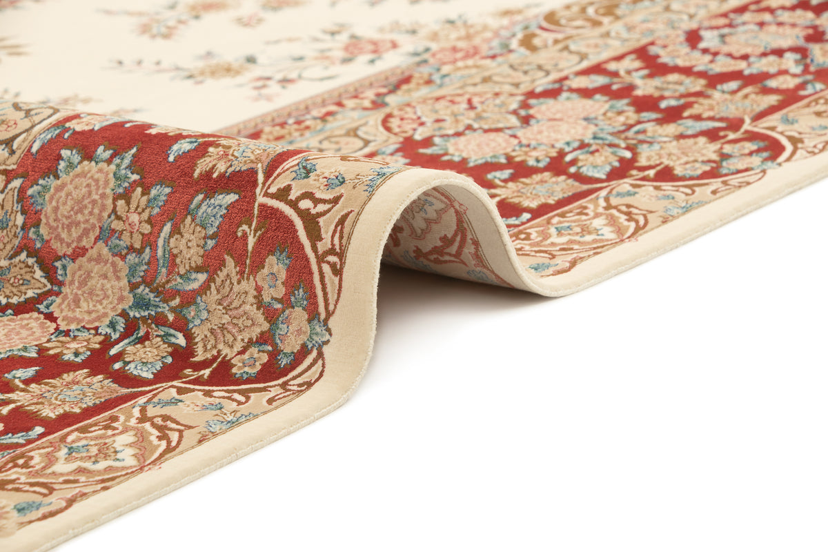 Rechteck Teppich Ghom Design in Beige von Hadorn™ - Lifestyle Image