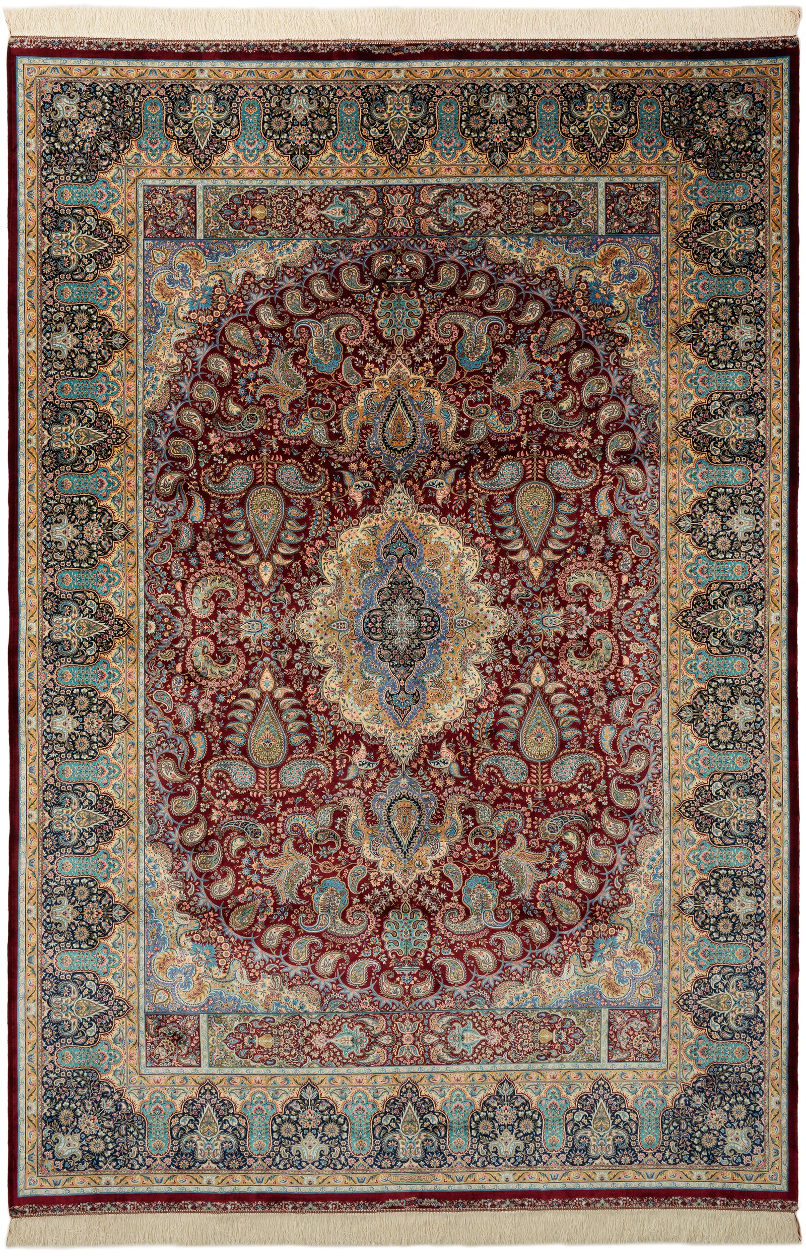 Rechteck Teppich Ghom Design in Rot von Hadorn™ - Lifestyle Image