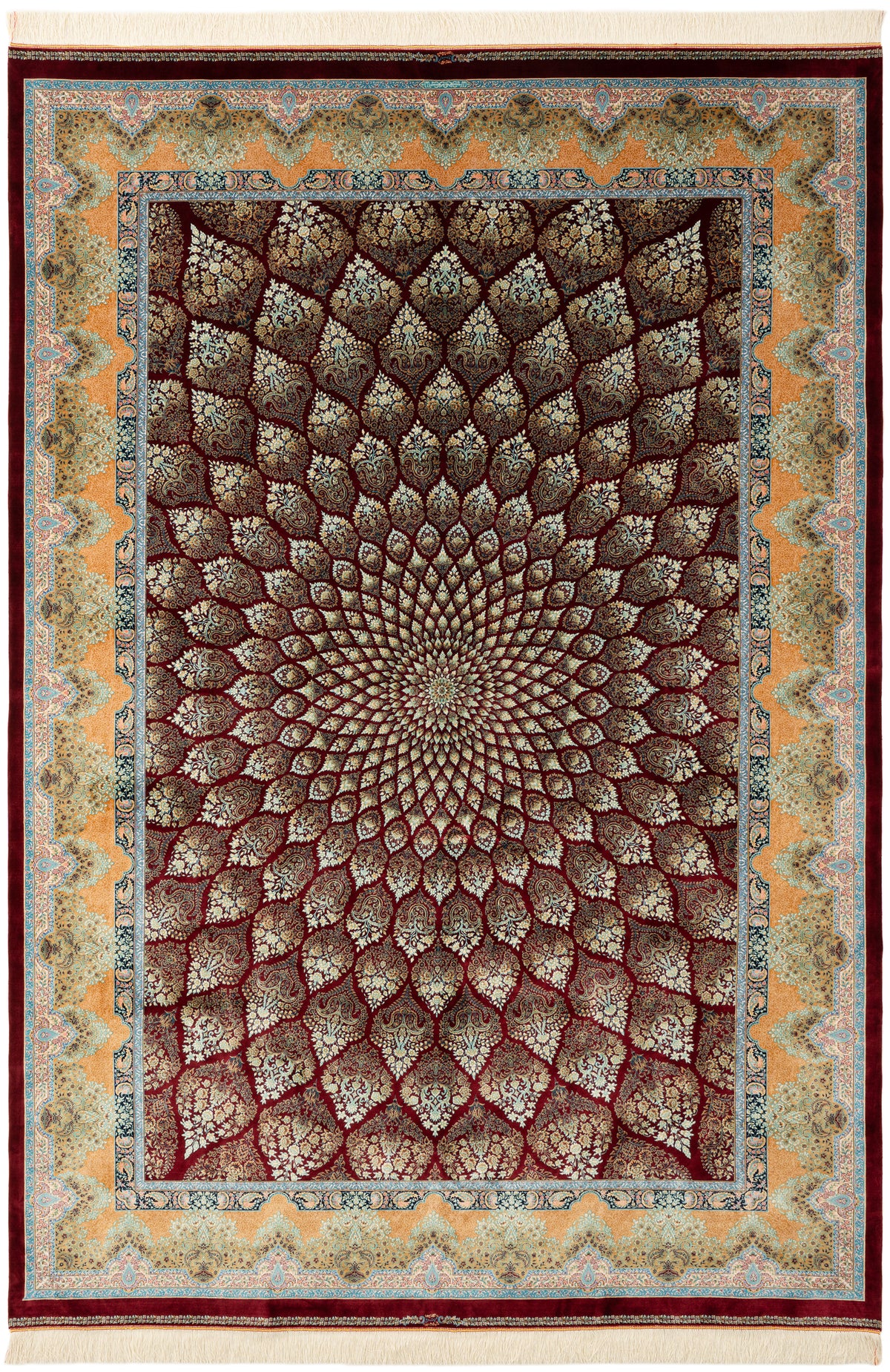 Rechteck Teppich Ghom Design in Rot von Hadorn™ - Lifestyle Image
