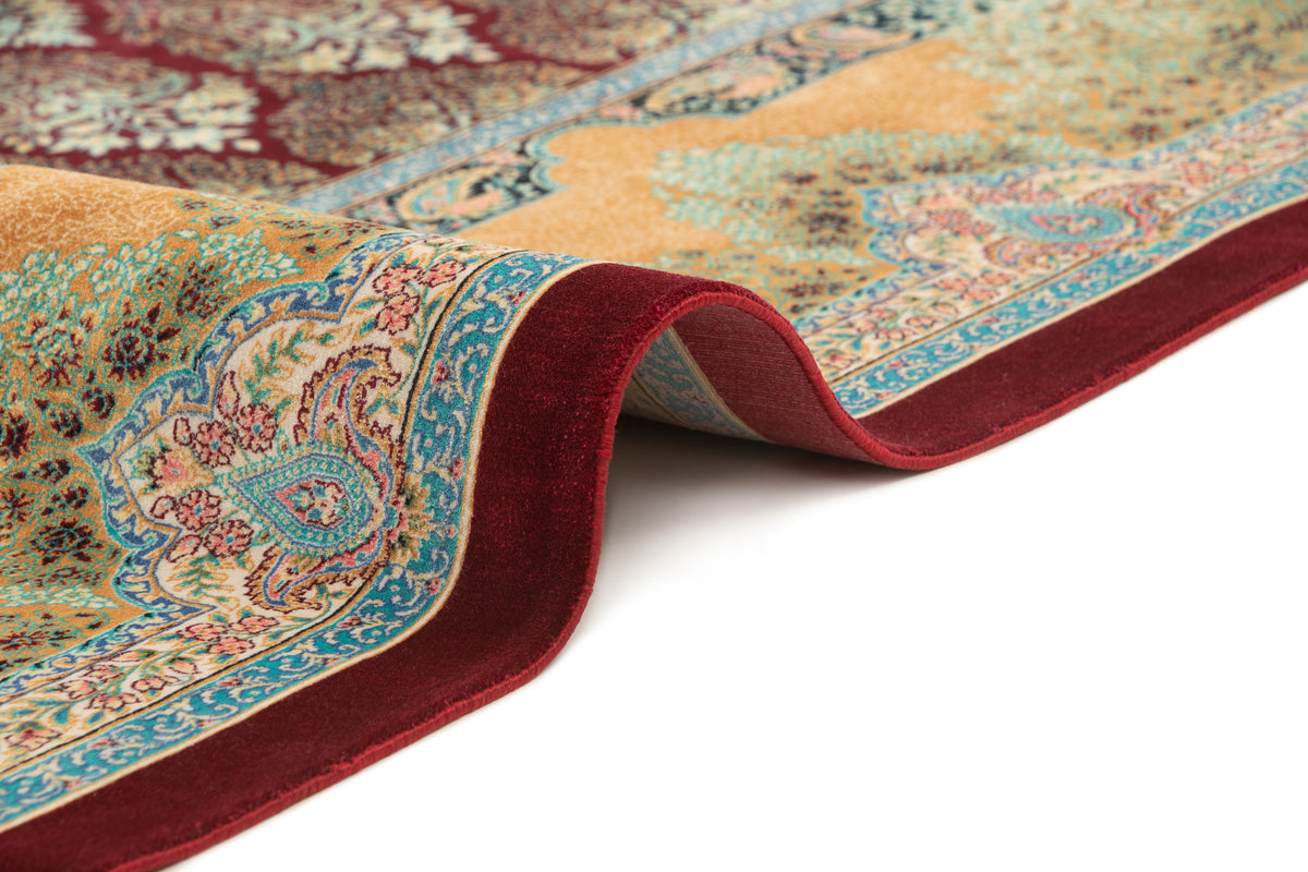 Rechteck Teppich Ghom Design in Rot von Hadorn™ - Lifestyle Image