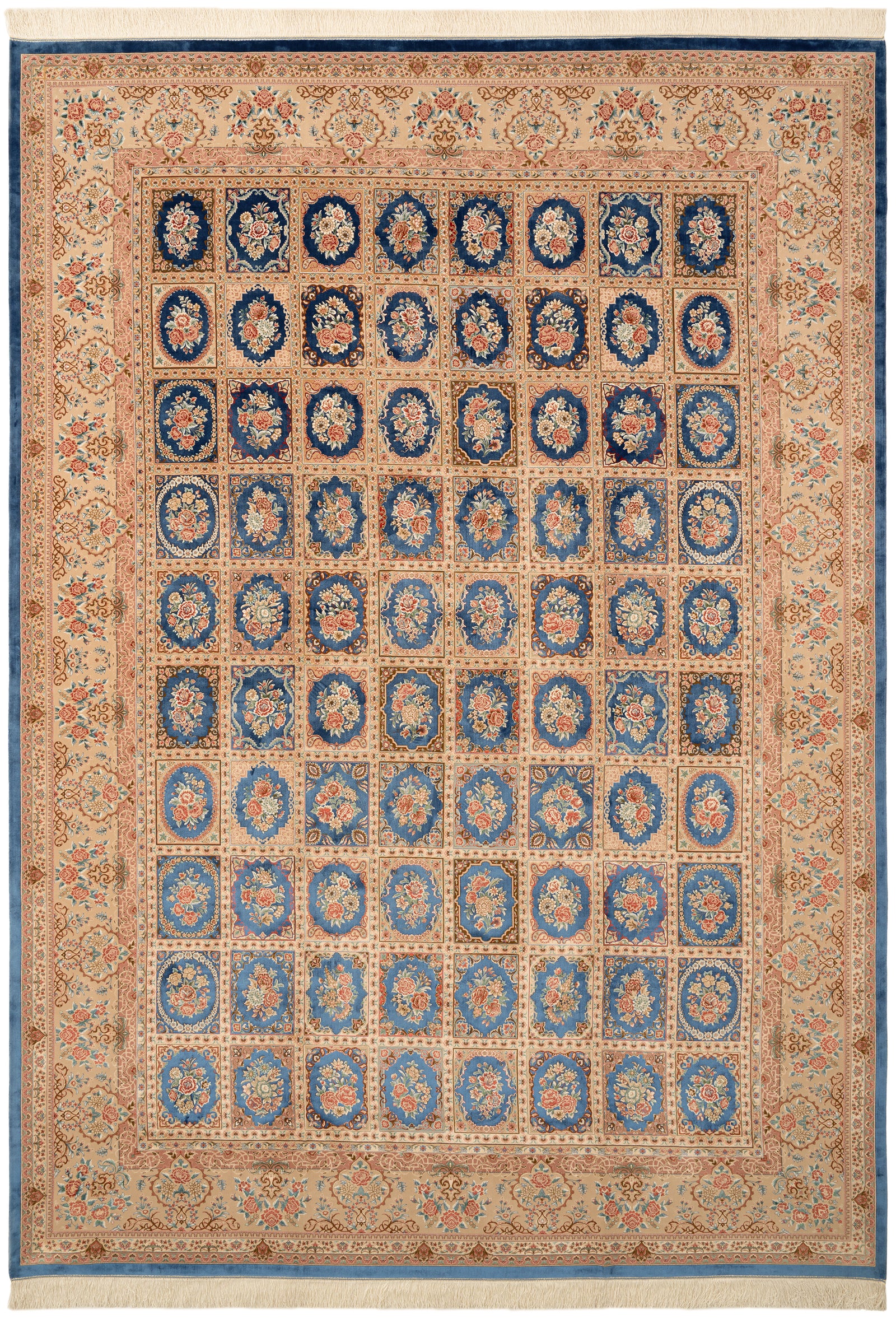 Rechteck Teppich Ghom Design in Blau von Hadorn™ - Lifestyle Image