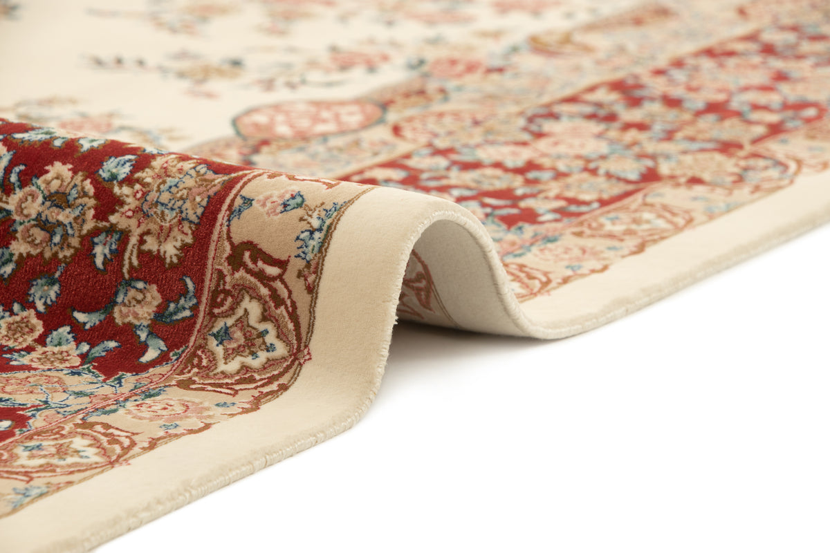 Rechteck Teppich Ghom Design in Creme von Hadorn™ - Lifestyle Image