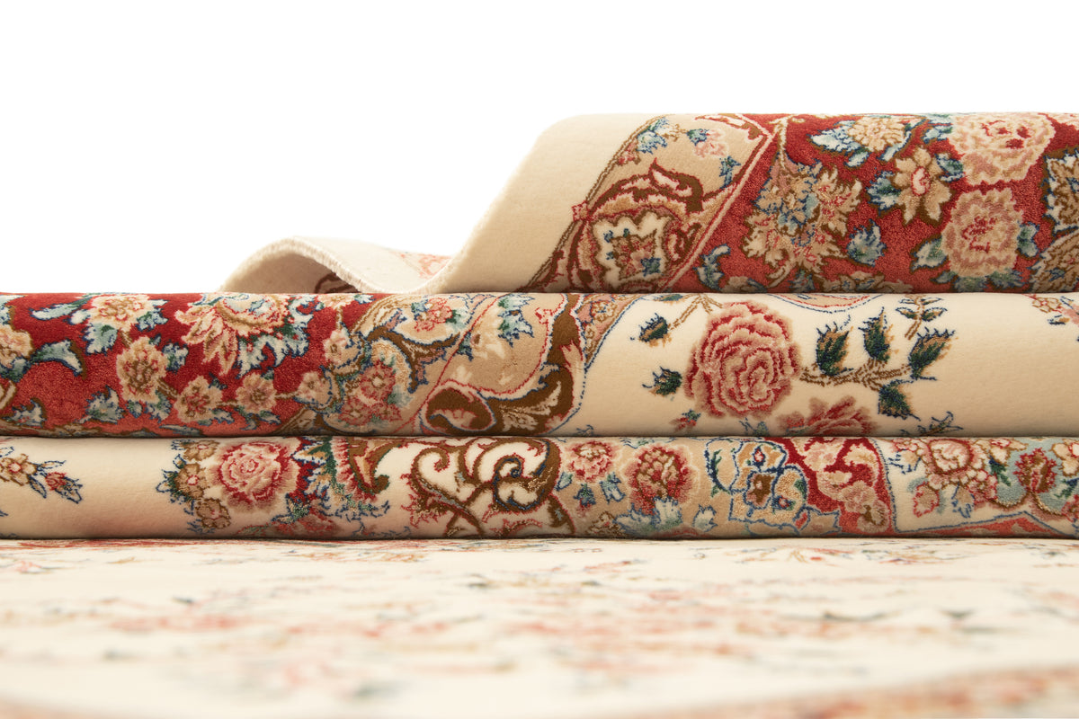 Rechteck Teppich Ghom Design in Creme von Hadorn™ - Lifestyle Image