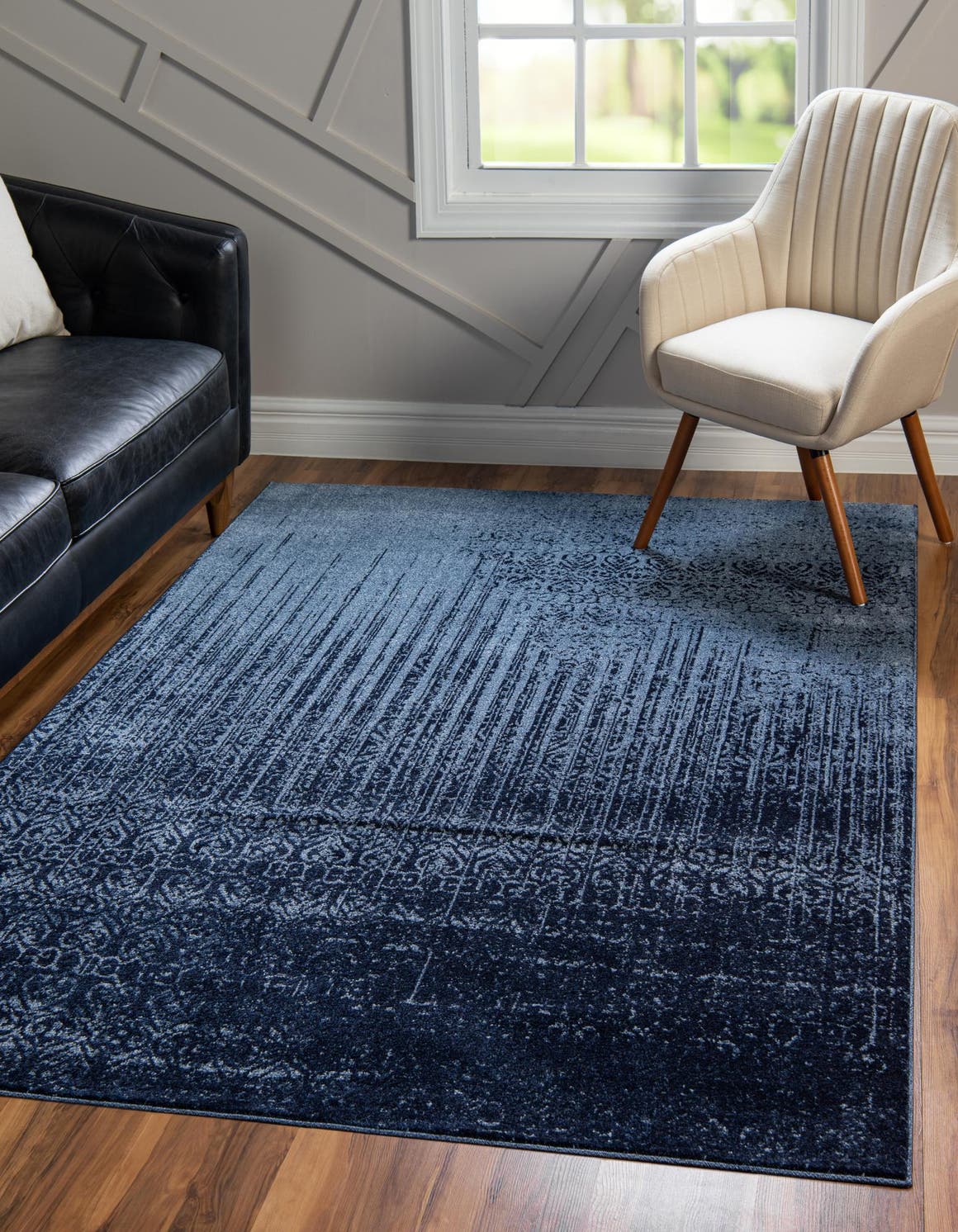 Rechteck Teppich Loft in Blau von Hadorn™ - Lifestyle Image