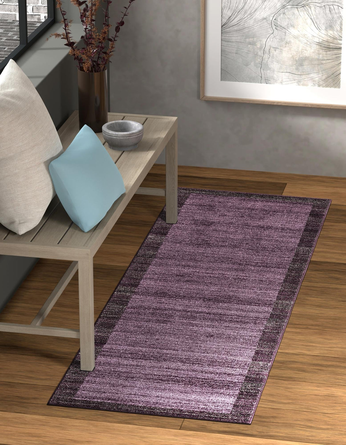 Läufer Teppich Loft in Violett von Hadorn™ - Lifestyle Image