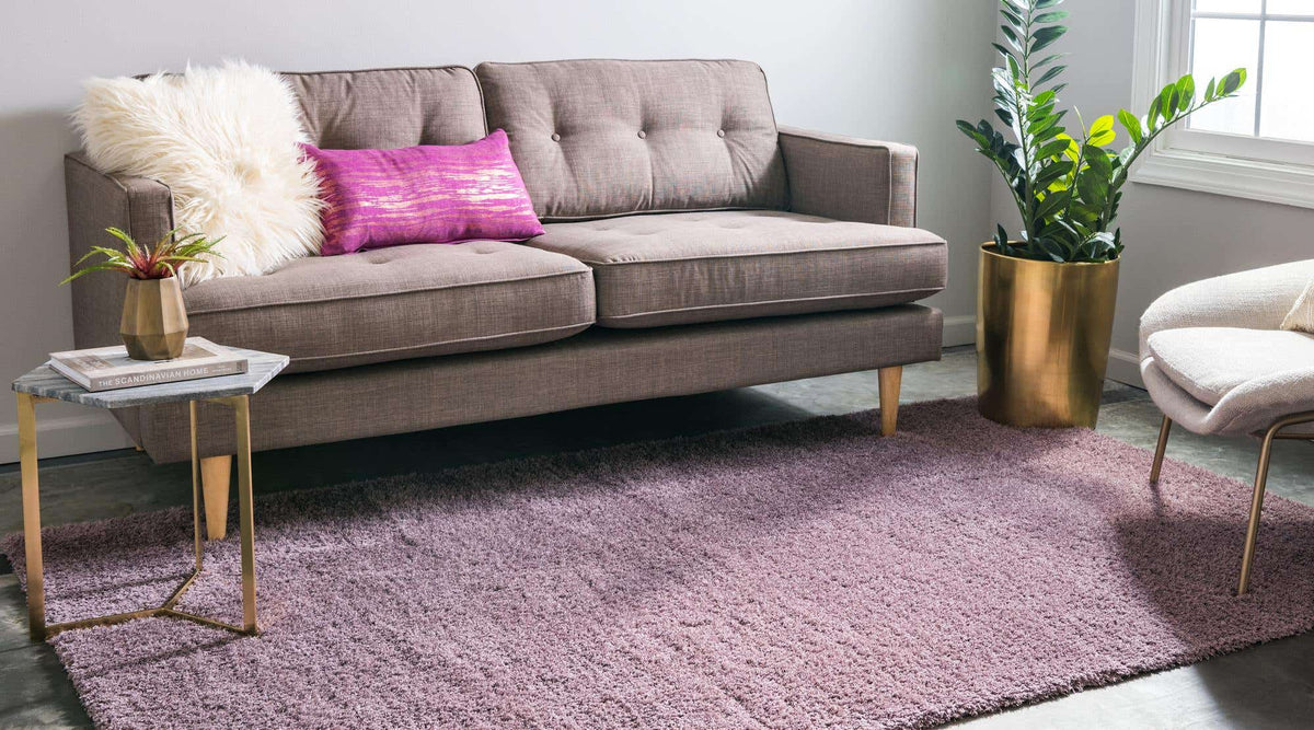 Rechteck Teppich Luzern in Violett von Hadorn™ - Lifestyle Image