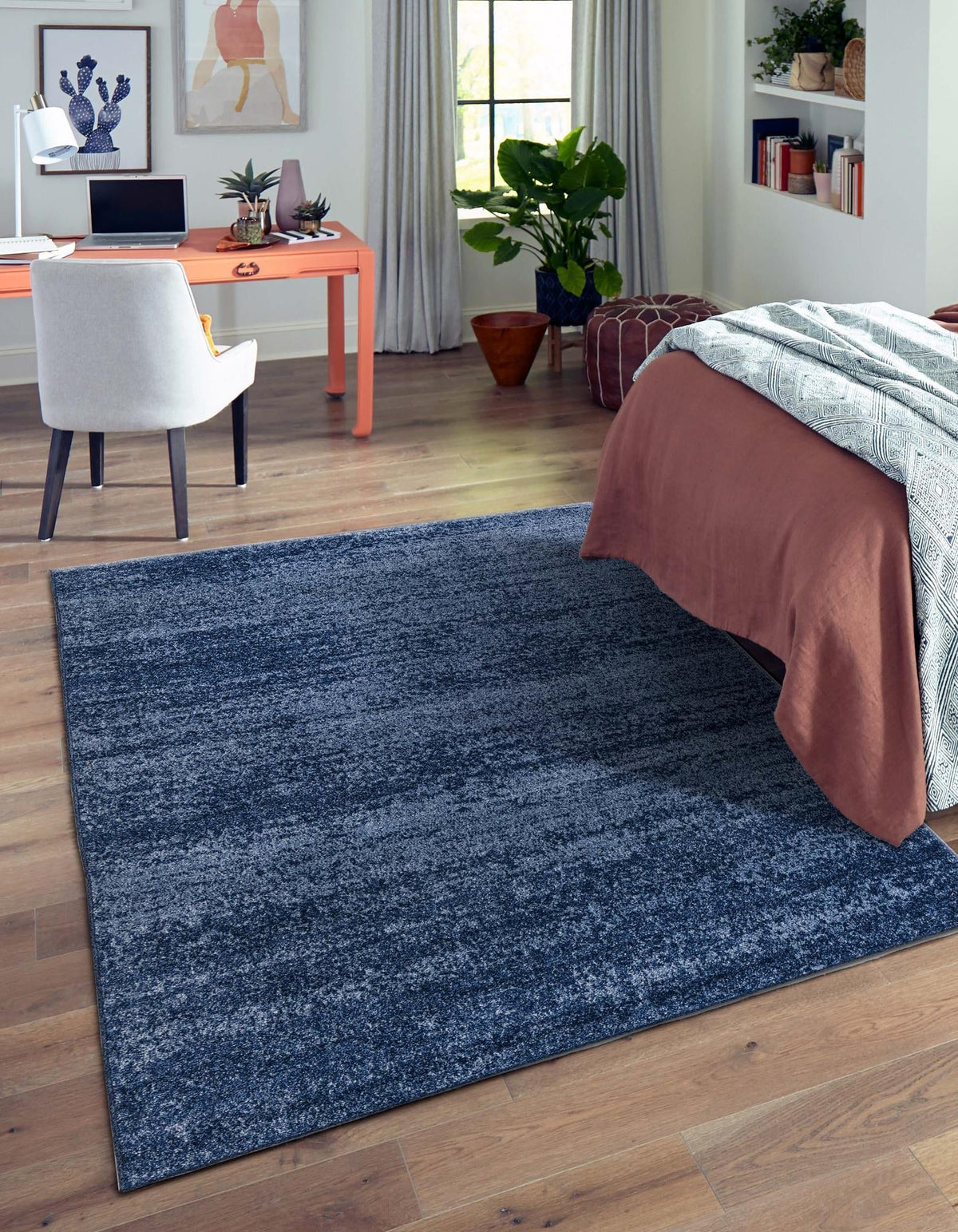 Rechteck Teppich Loft in Blau von Hadorn™ - Lifestyle Image