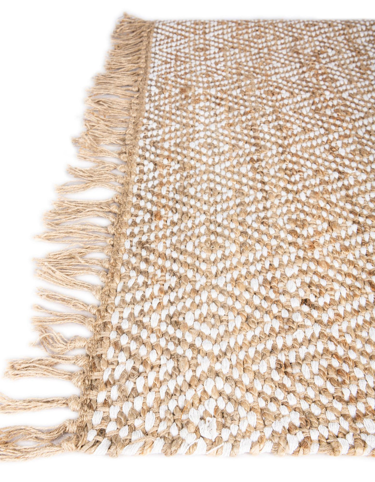 Rechteck Teppich Braided Jute in Natürlich von Hadorn™ - Lifestyle Image