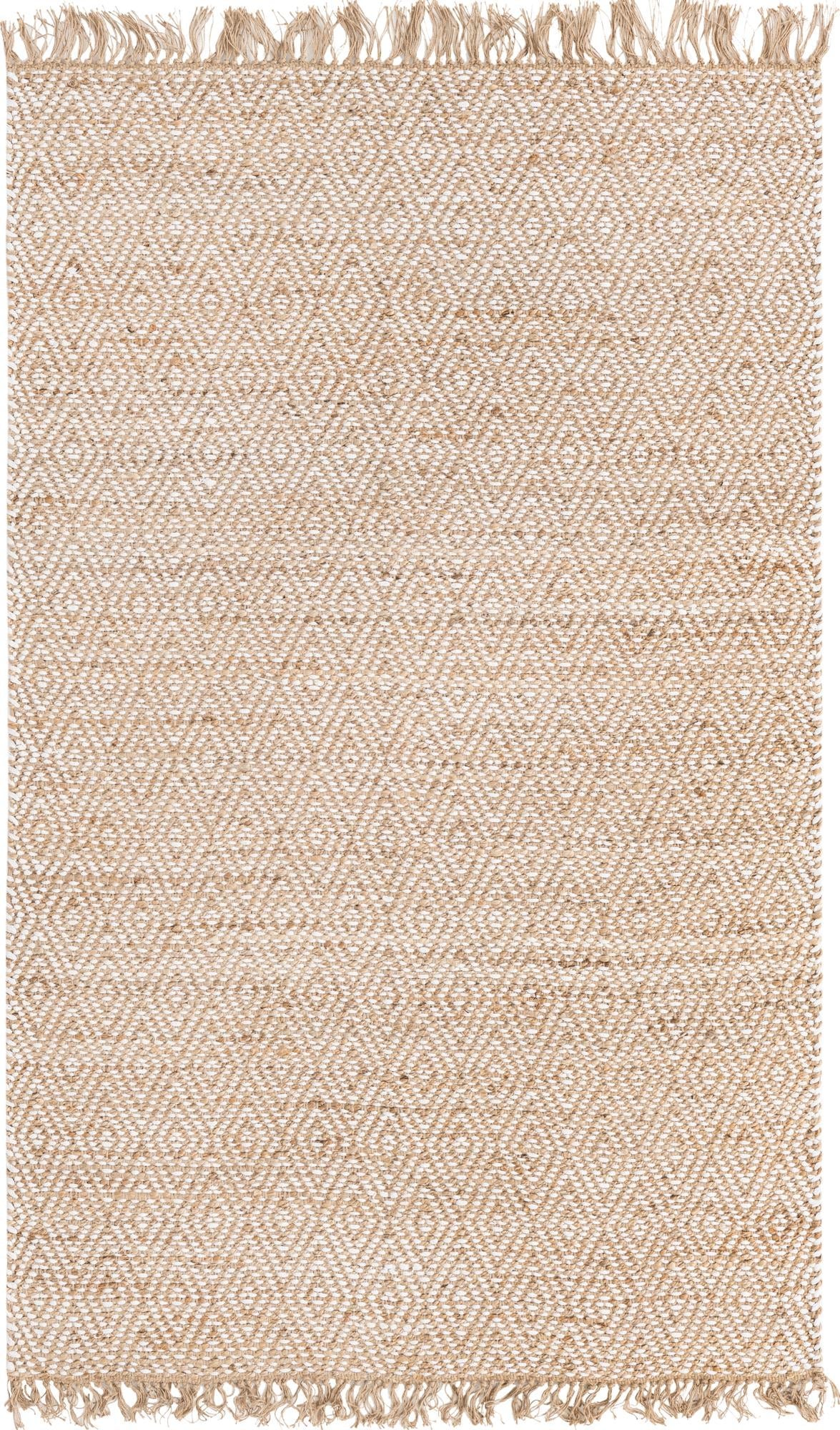 Rechteck Teppich Braided Jute in Natürlich von Hadorn™ - Lifestyle Image