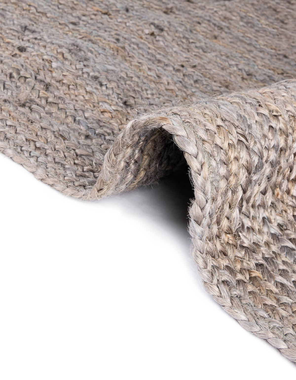 Rechteck Teppich Braided Jute in Grau von Hadorn™ - Lifestyle Image