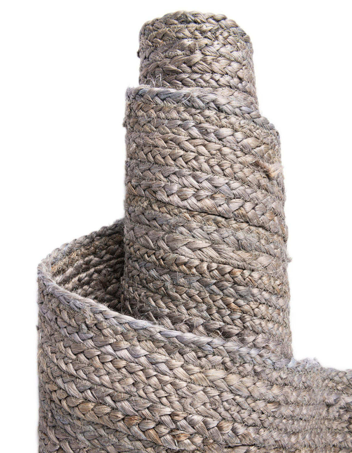 Rechteck Teppich Braided Jute in Grau von Hadorn™ - Lifestyle Image