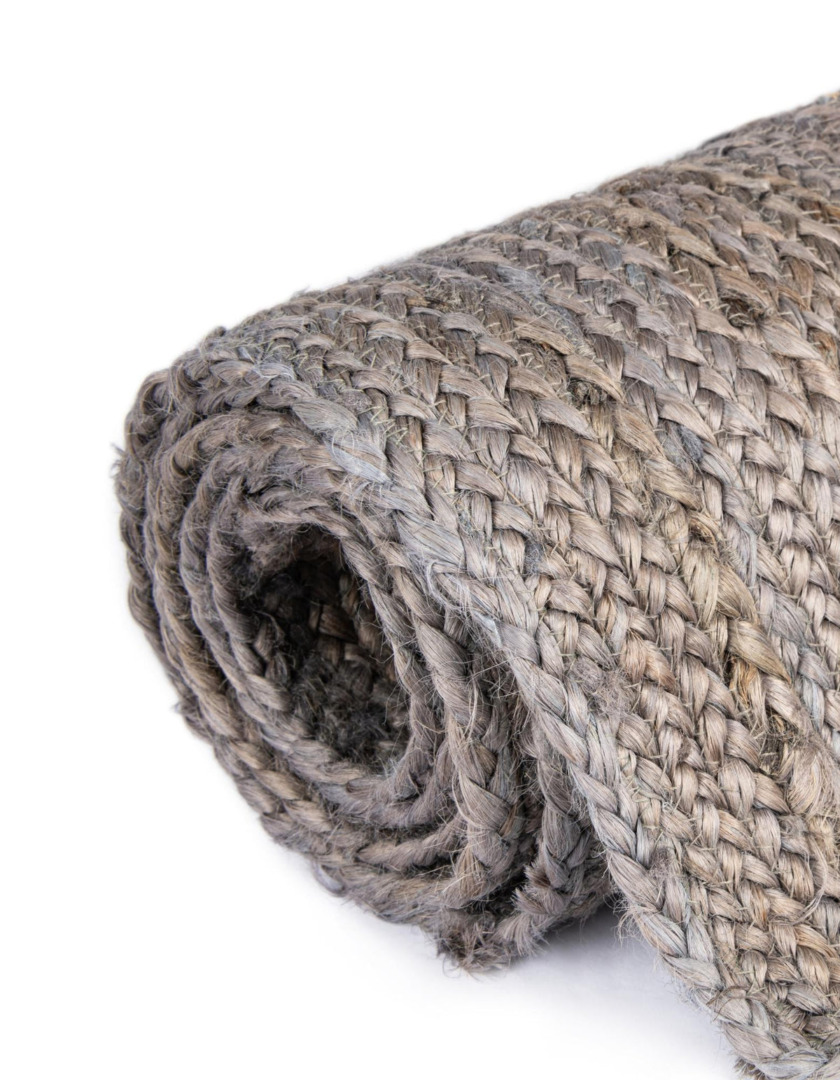 Rechteck Teppich Braided Jute in Grau von Hadorn™ - Lifestyle Image