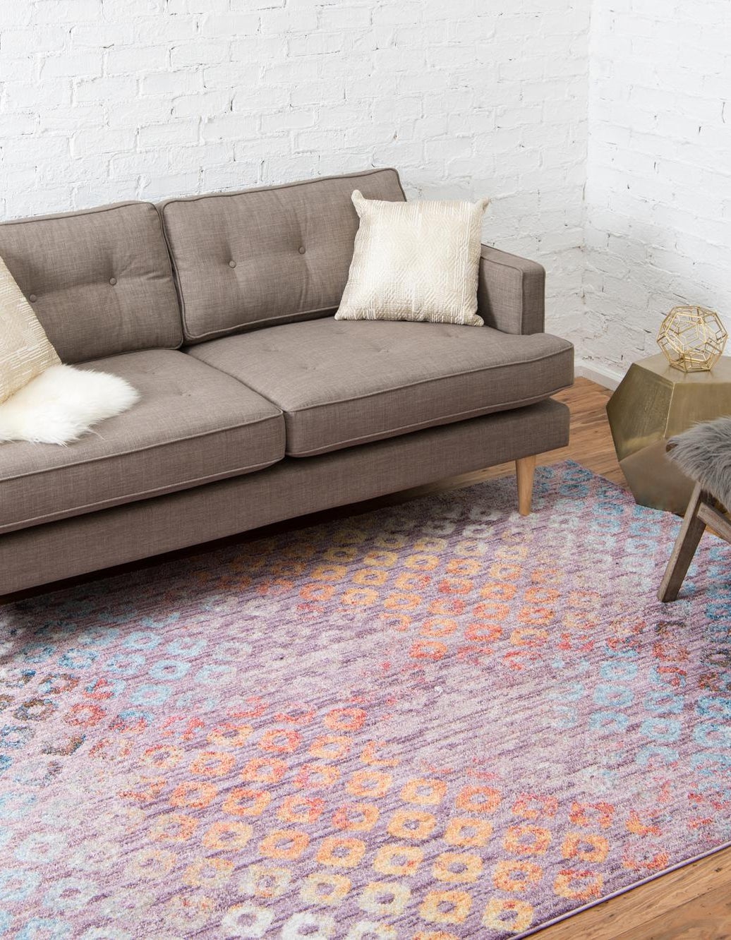 Rechteck Teppich Prism in Lila von Hadorn™ - Lifestyle Image
