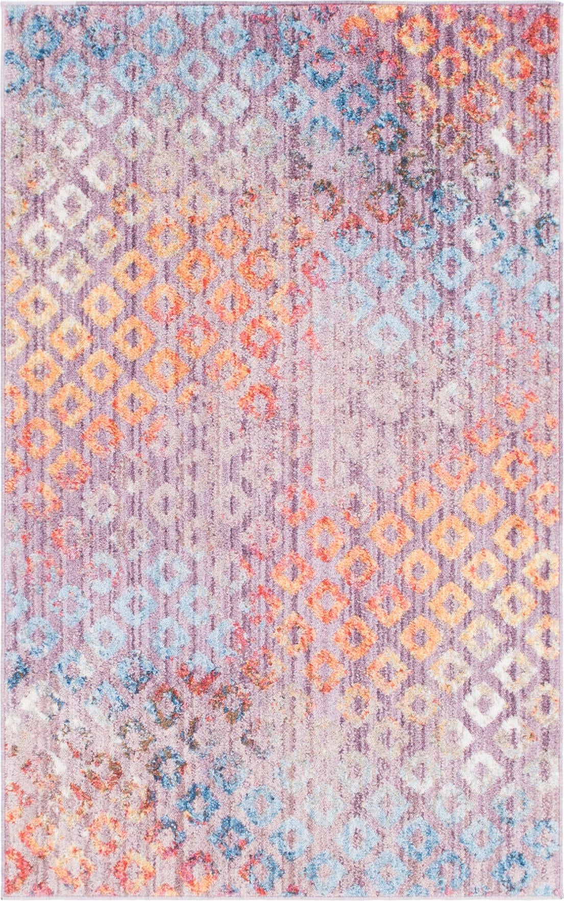 Rechteck Teppich Prism in Lila von Hadorn™ - Lifestyle Image