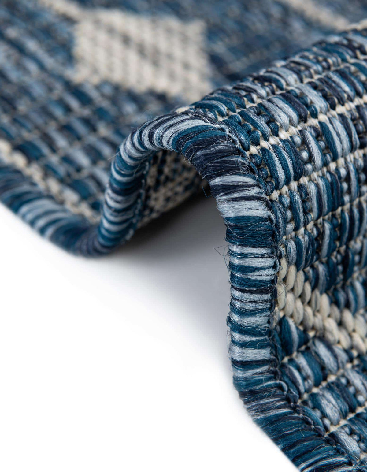 Rechteck Outdoor Teppich Tulum Outdoor in Blau von Hadorn™ - Lifestyle Image