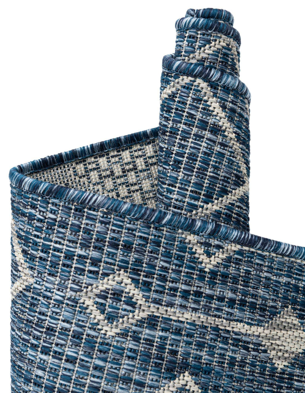 Rechteck Outdoor Teppich Tulum Outdoor in Blau von Hadorn™ - Lifestyle Image