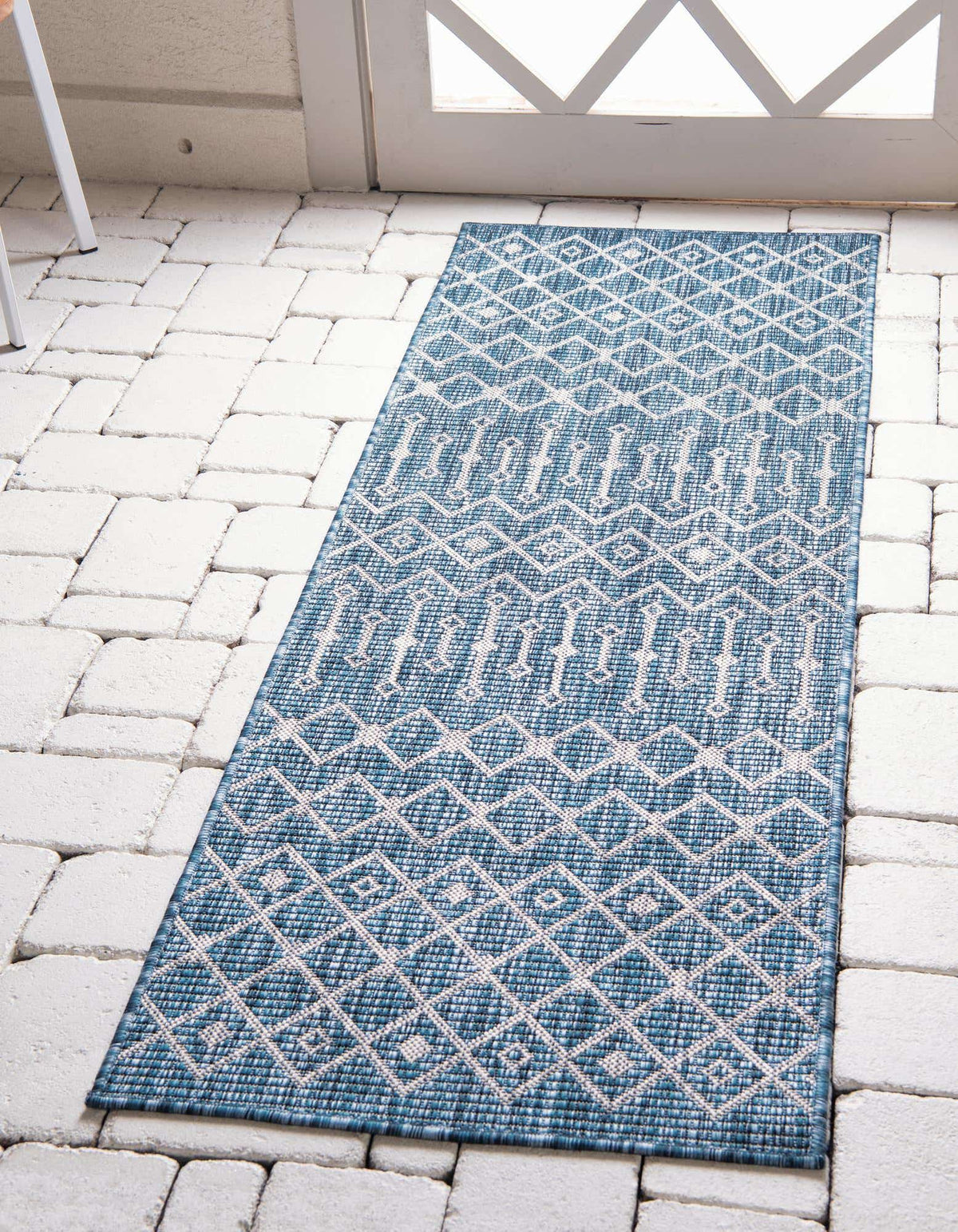 Läufer Outdoor Teppich Tulum Outdoor in Blau von Hadorn™ - Lifestyle Image