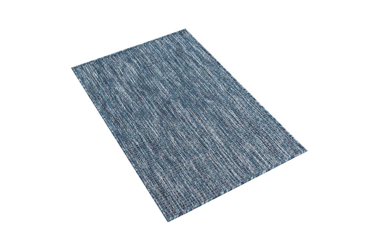 Rechteck Outdoor Teppich Tulum Outdoor in Blau von Hadorn™ - Lifestyle Image