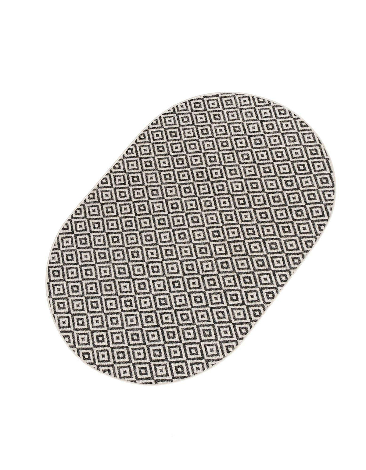 Oval Outdoor Teppich Tulum Outdoor in Anthrazit von Hadorn™ - Lifestyle Image