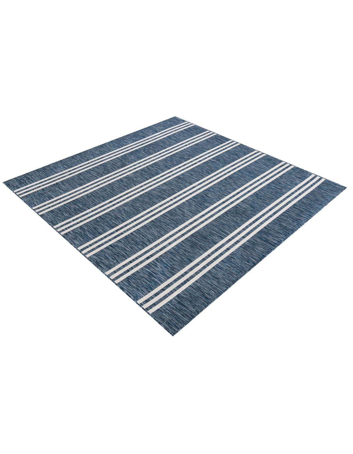 Quadratisch Outdoor Teppich Tulum Outdoor in Blau von Hadorn™ - Lifestyle Image