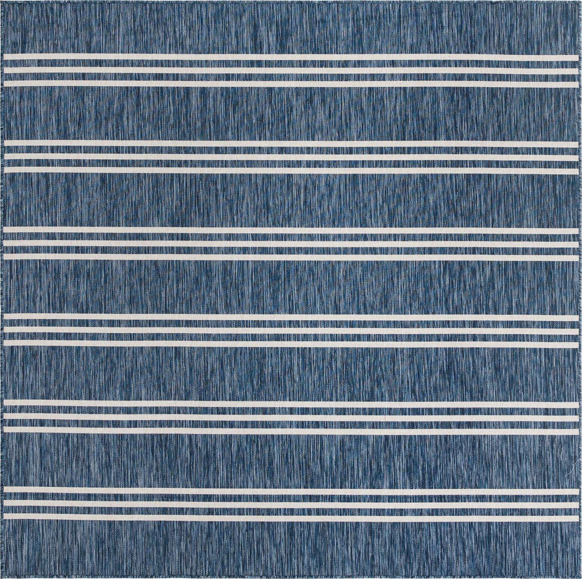 Quadratisch Outdoor Teppich Tulum Outdoor in Blau von Hadorn™ - Lifestyle Image