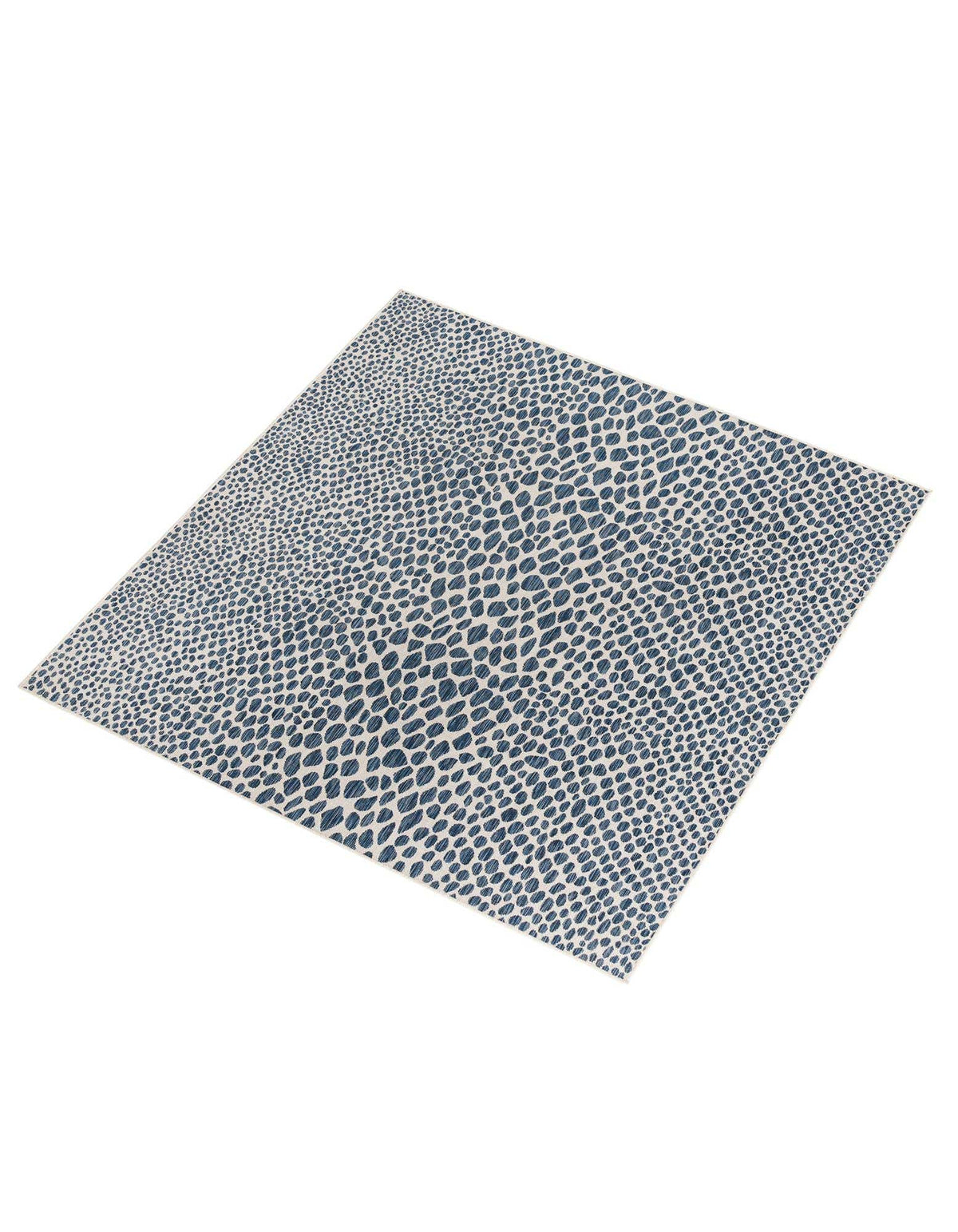 Quadratisch Outdoor Teppich Tulum Outdoor in Blau von Hadorn™ - Lifestyle Image