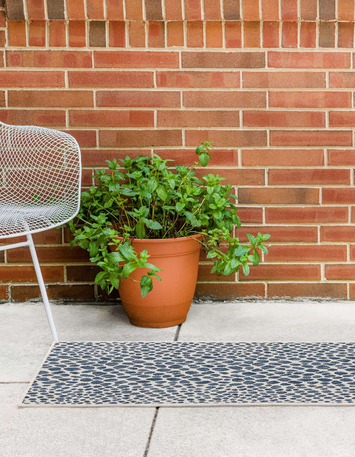 Läufer Outdoor Teppich Tulum Outdoor in Blau von Hadorn™ - Lifestyle Image