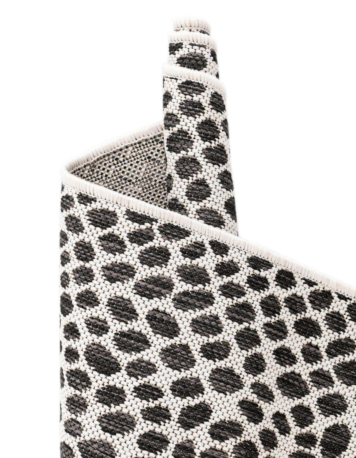 Rechteck Outdoor Teppich Tulum Outdoor in Schwarz von Hadorn™ - Lifestyle Image