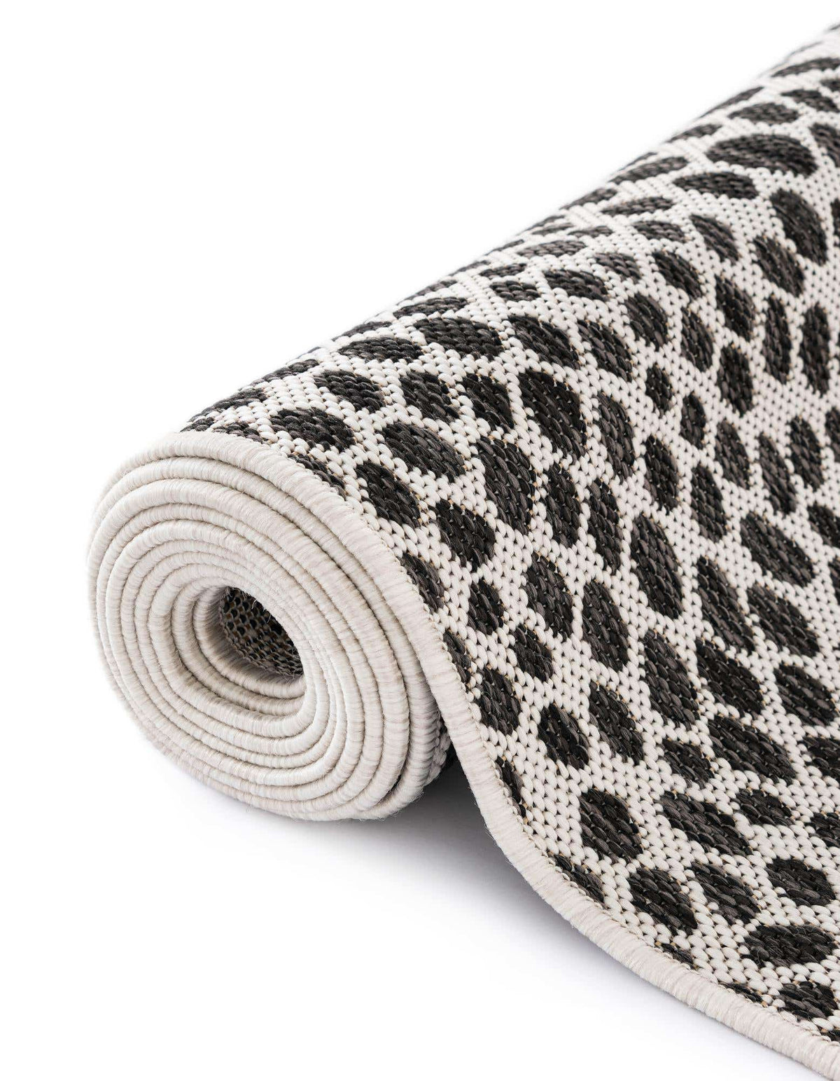 Rechteck Outdoor Teppich Tulum Outdoor in Schwarz von Hadorn™ - Lifestyle Image
