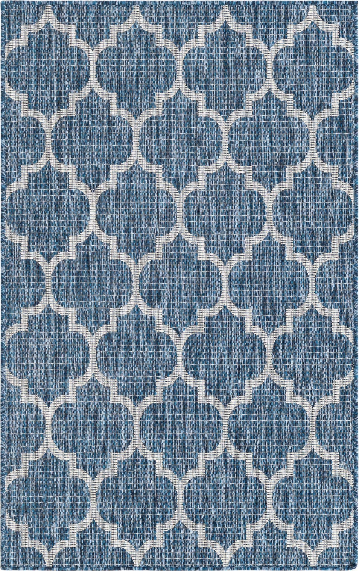 Rechteck Outdoor Teppich Tulum Outdoor in Marineblau von Hadorn™ - Lifestyle Image
