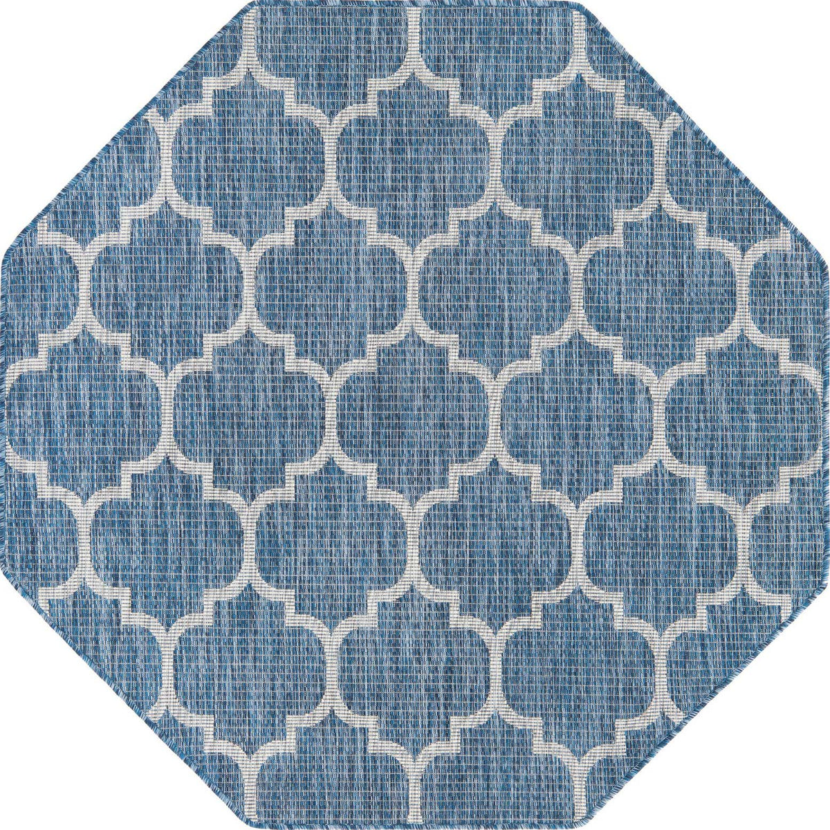 Achteck Outdoor Teppich Tulum Outdoor in Marineblau von Hadorn™ - Lifestyle Image