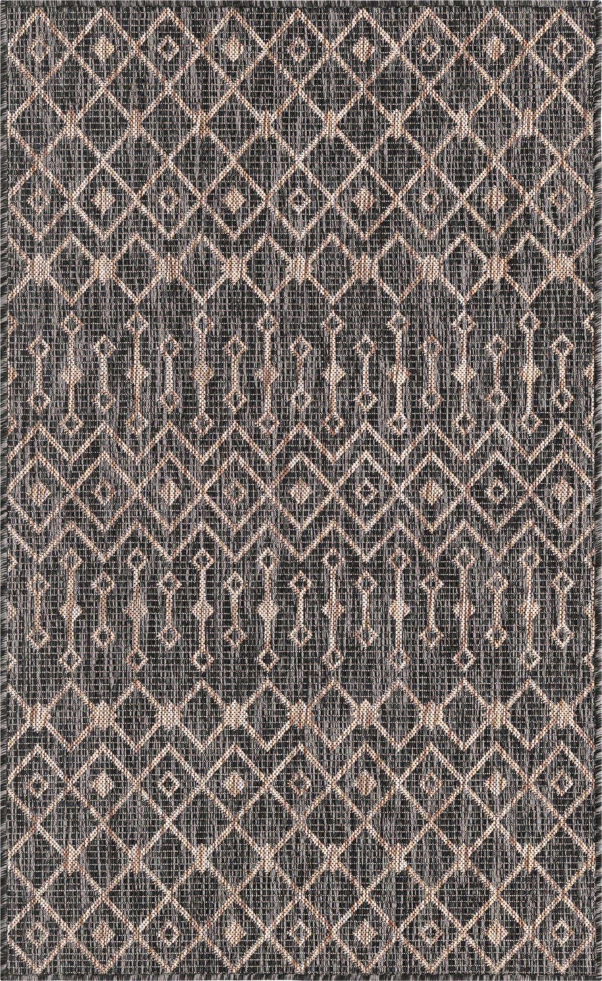 Rechteck Outdoor Teppich Tulum Outdoor in Anthrazit von Hadorn™ - Lifestyle Image