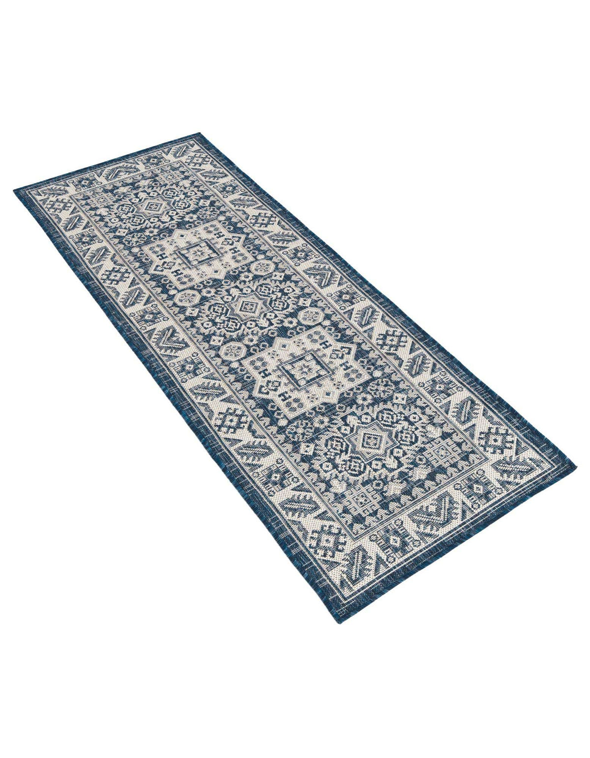 Läufer Outdoor Teppich Tulum Outdoor in Blau von Hadorn™ - Lifestyle Image