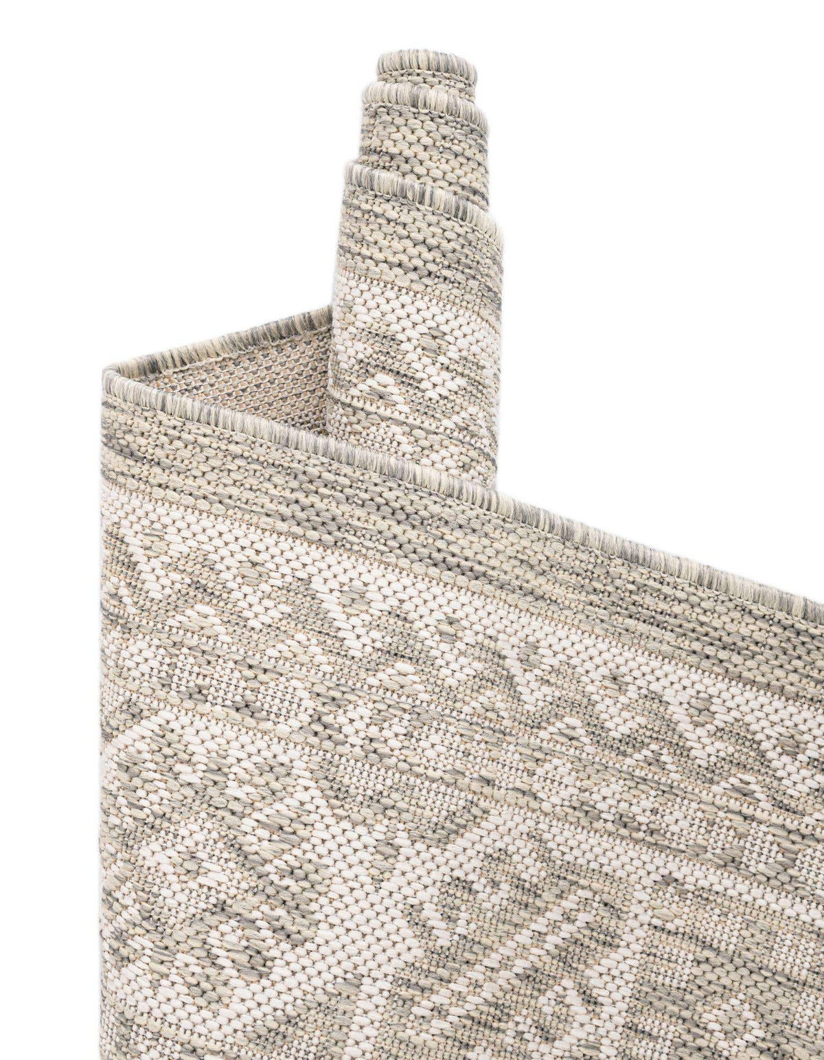 Rechteck Outdoor Teppich Tulum Outdoor in Hellgrau von Hadorn™ - Lifestyle Image