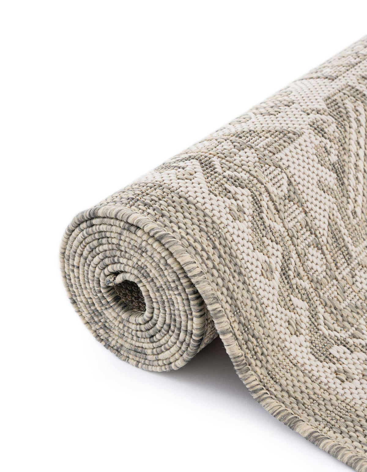 Rechteck Outdoor Teppich Tulum Outdoor in Hellgrau von Hadorn™ - Lifestyle Image