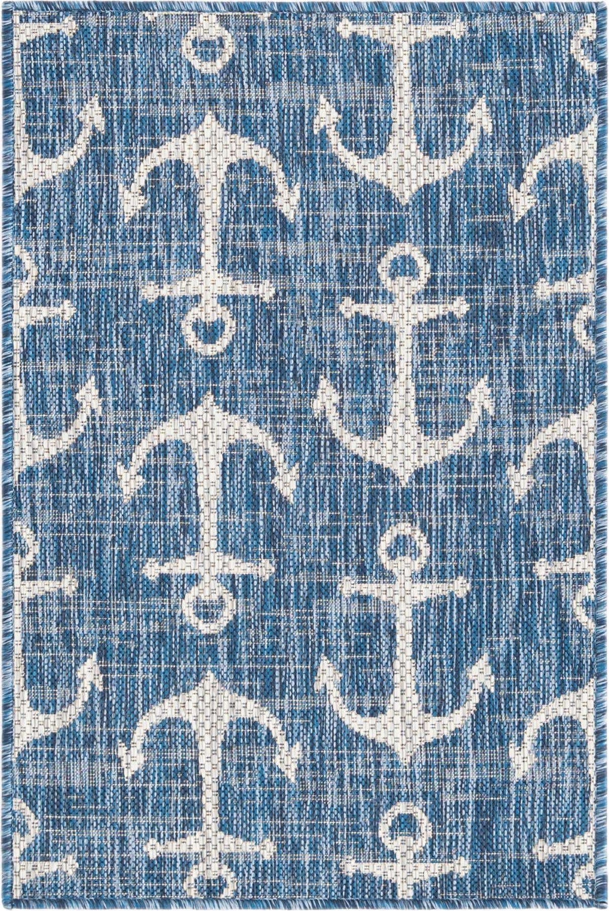 Rechteck Outdoor Teppich Tulum Outdoor in Blau von Hadorn™ - Lifestyle Image