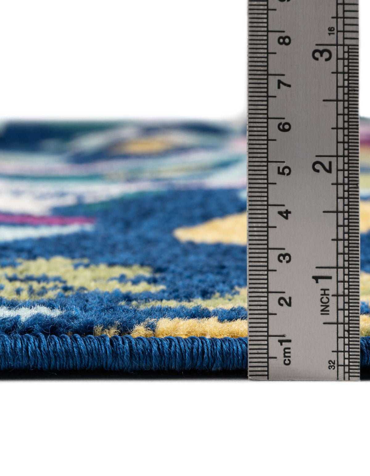 Achteck Teppich Bloom in Marineblau von Hadorn™ - Lifestyle Image