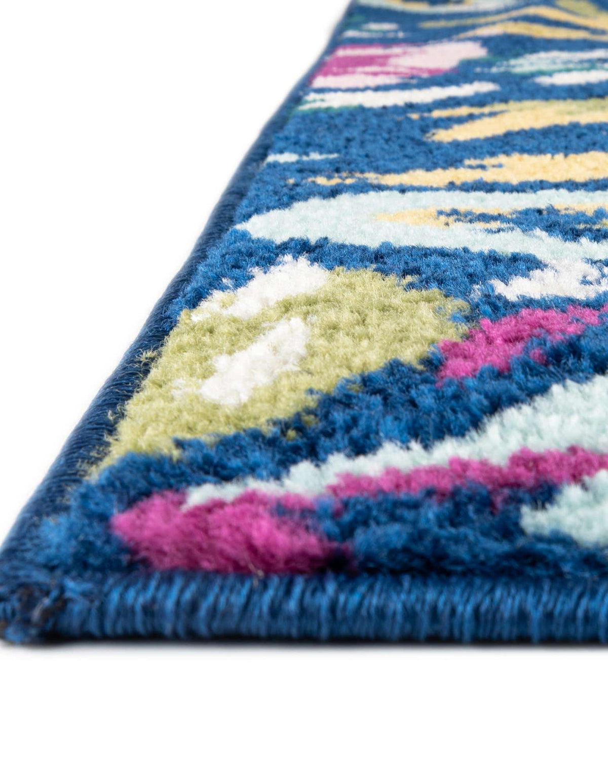 Achteck Teppich Bloom in Marineblau von Hadorn™ - Lifestyle Image