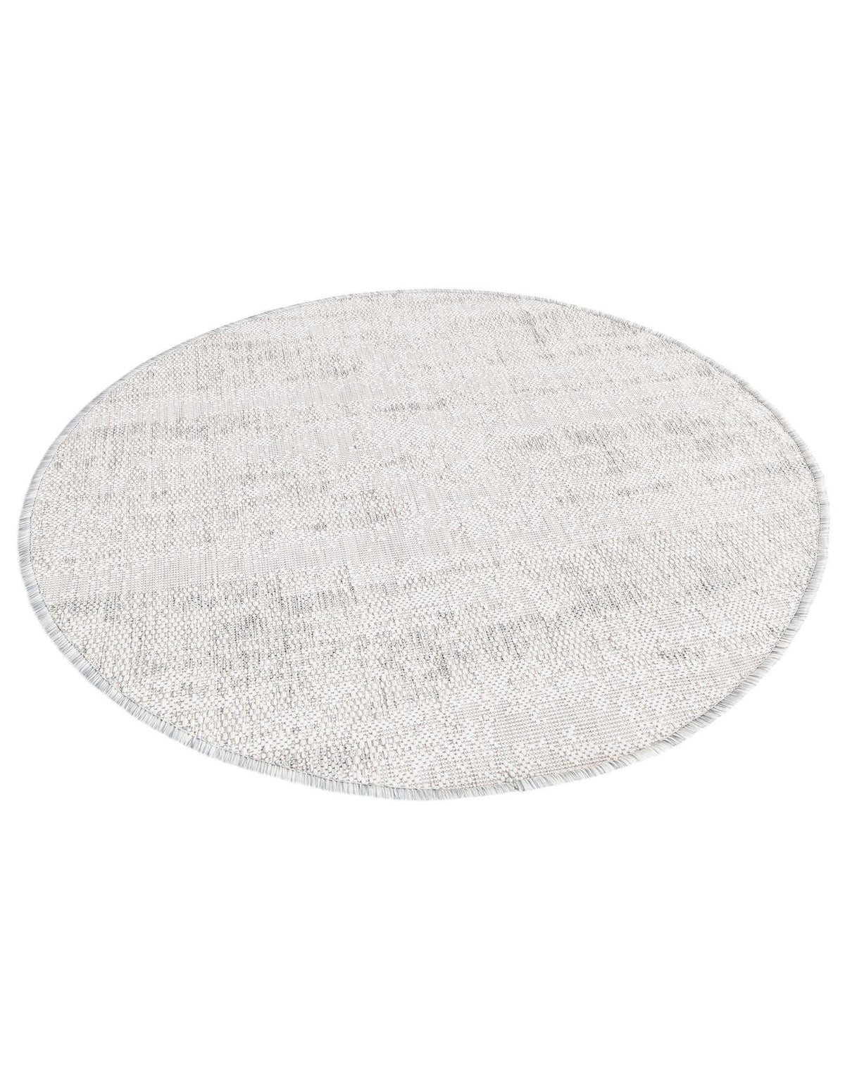 Rund Outdoor Teppich Tulum Outdoor in Grau von Hadorn™ - Lifestyle Image