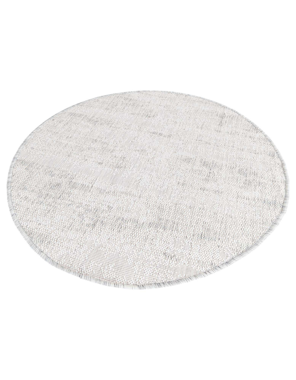 Rund Outdoor Teppich Tulum Outdoor in Grau von Hadorn™ - Lifestyle Image