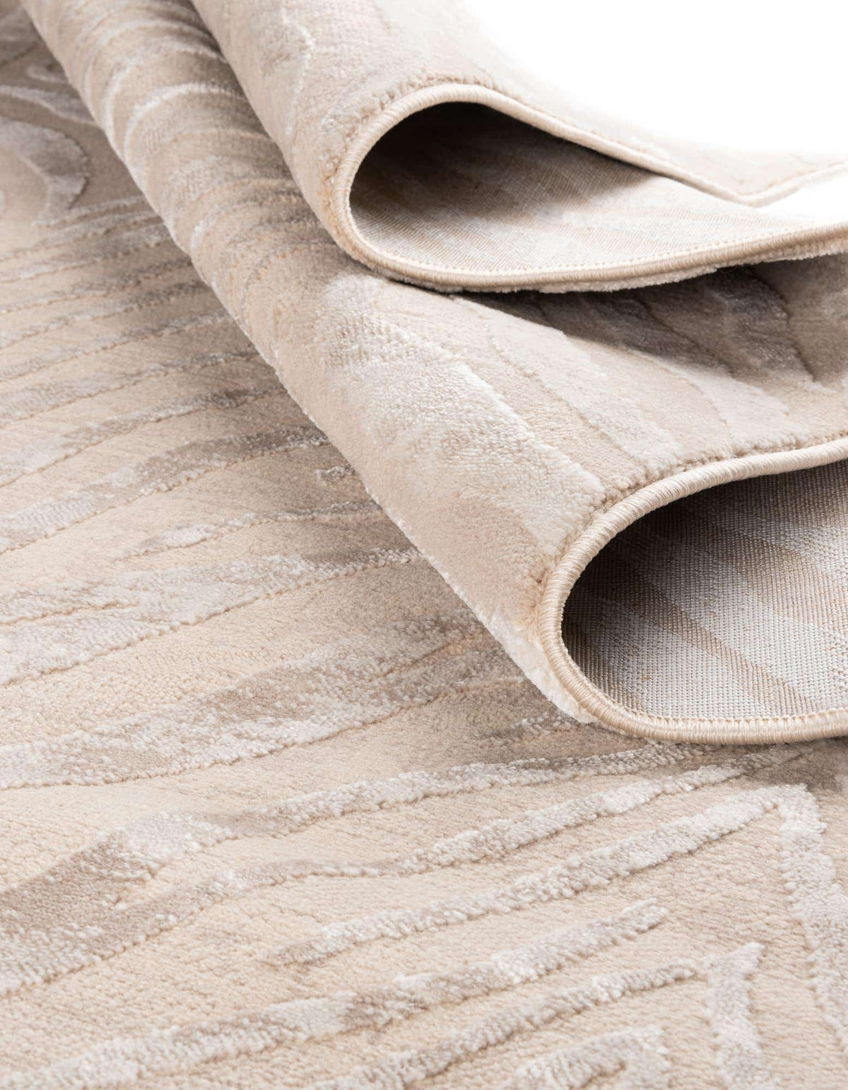 Rechteck Teppich Finsbury in Elfenbeinbeige von Hadorn™ - Lifestyle Image