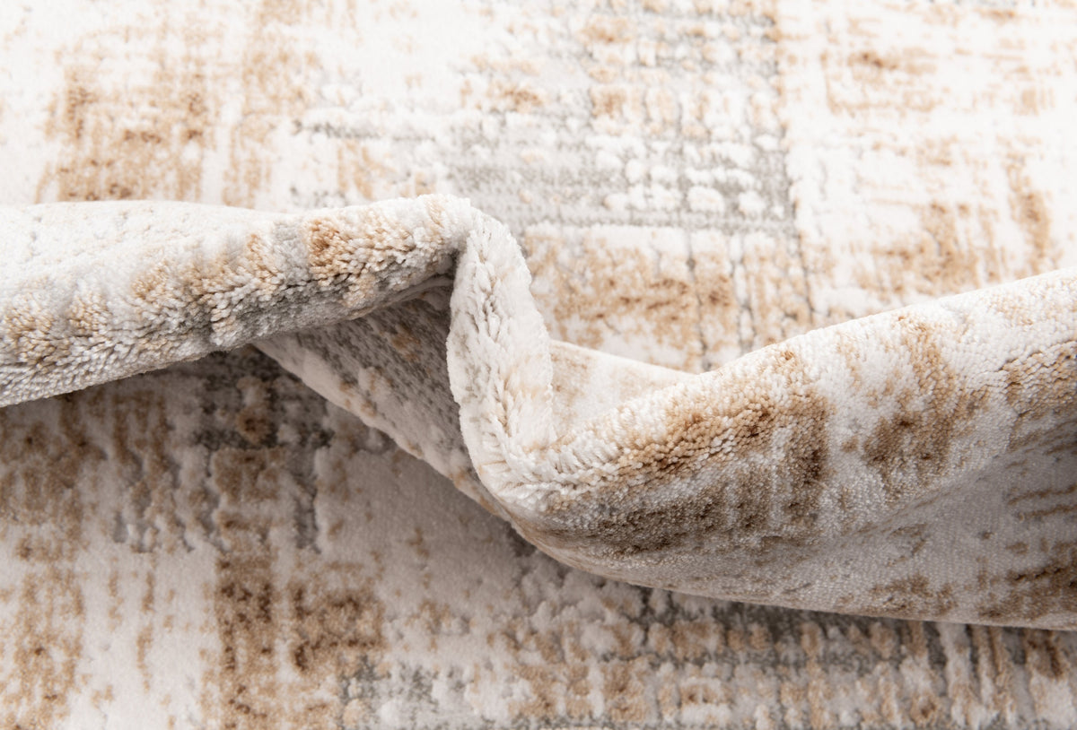 Quadratisch Teppich Davos Miracle in Beige von Hadorn™ - Lifestyle Image