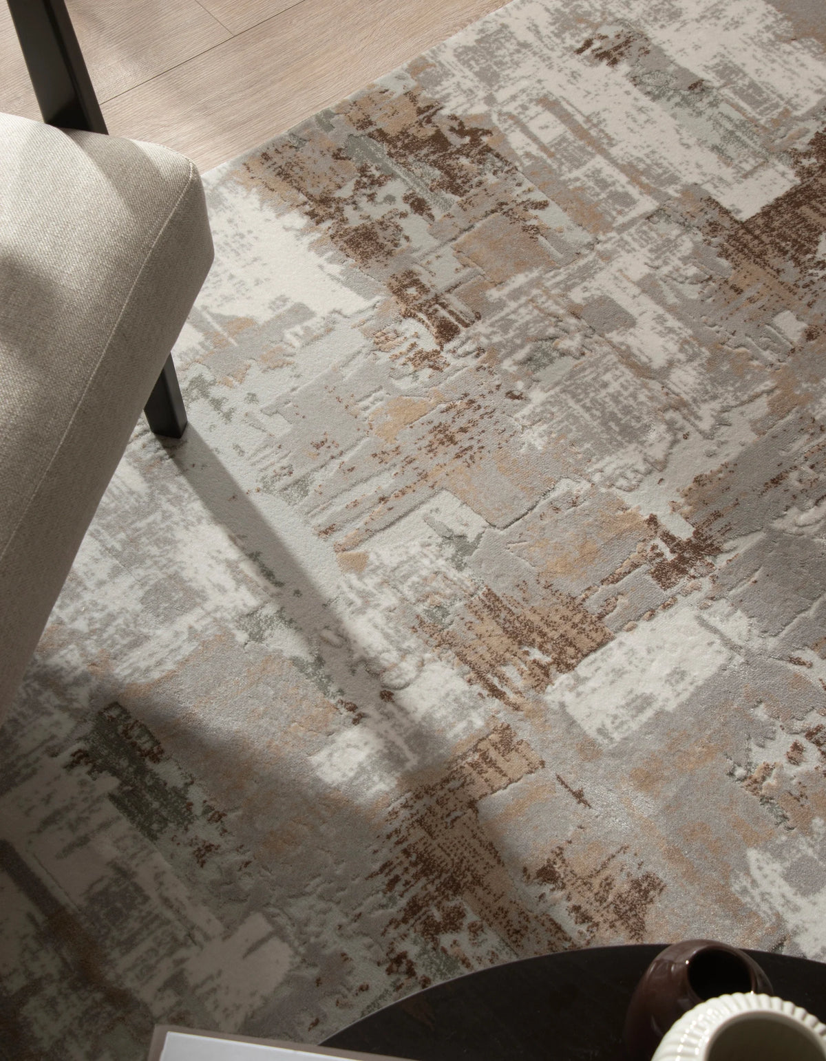 Rechteck Teppich Davos Intense in Beige von Hadorn™ - Lifestyle Image