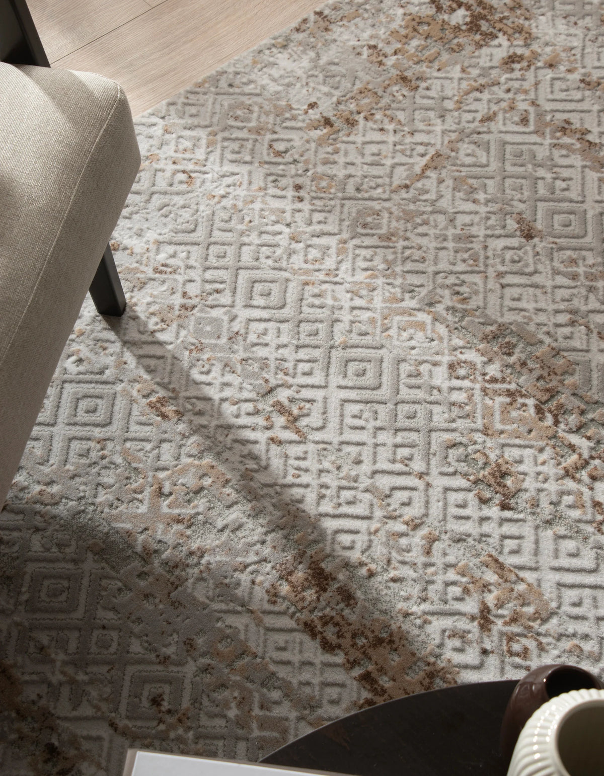 Rechteck Teppich Davos Fusion in Beige von Hadorn™ - Lifestyle Image