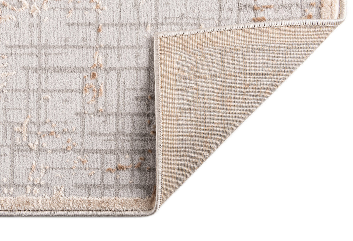 Quadratisch Teppich Bern Shimmer in Grau von Hadorn™ - Lifestyle Image