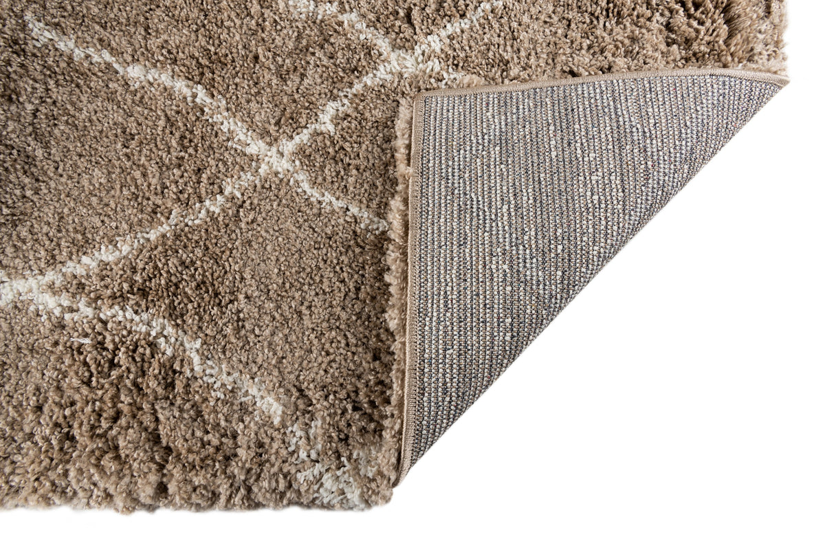 Quadratisch Teppich Lachen Fence in Khaki von Hadorn™ - Lifestyle Image