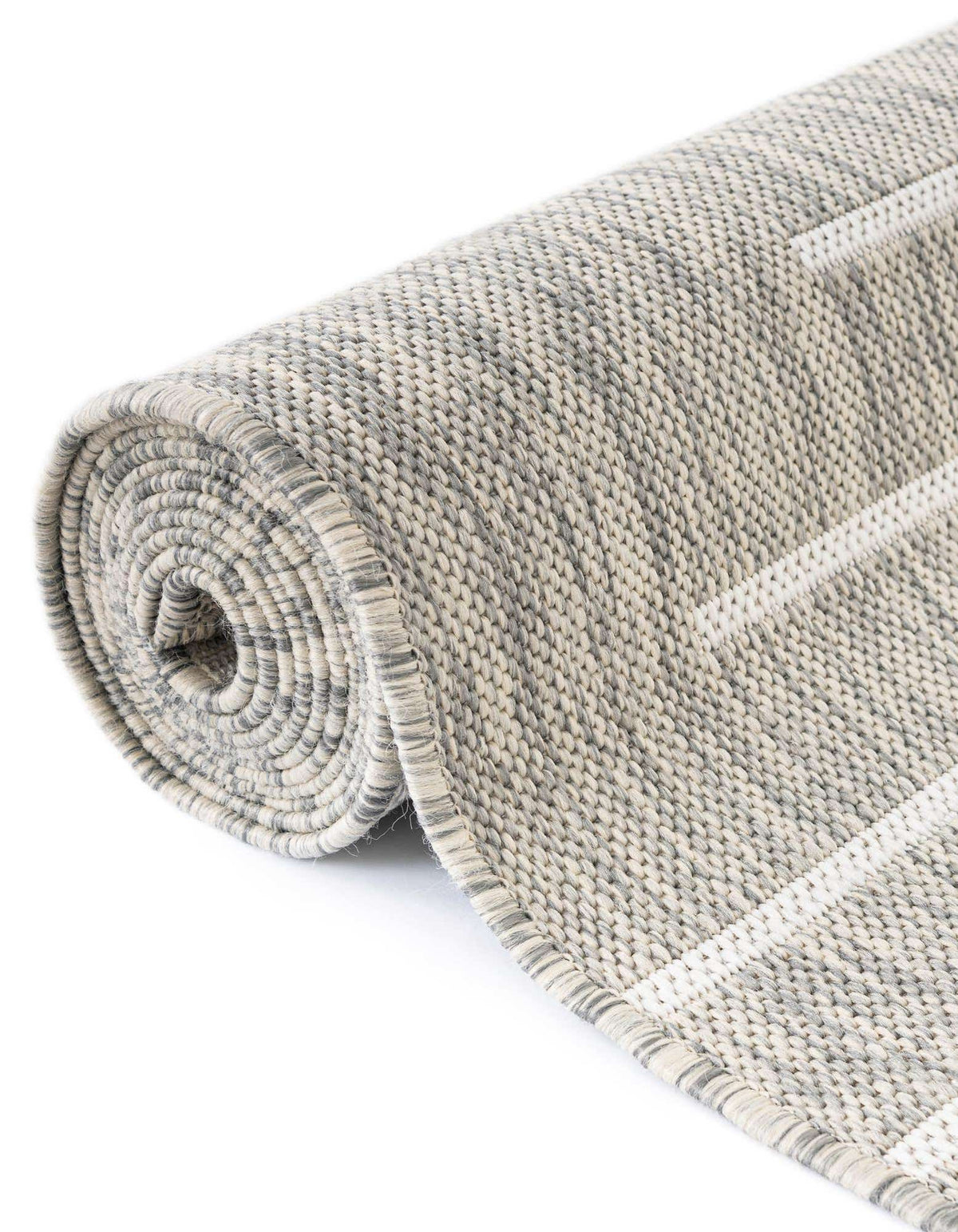 Rechteck Outdoor Teppich Tulum Outdoor in Grau von Hadorn™ - Lifestyle Image