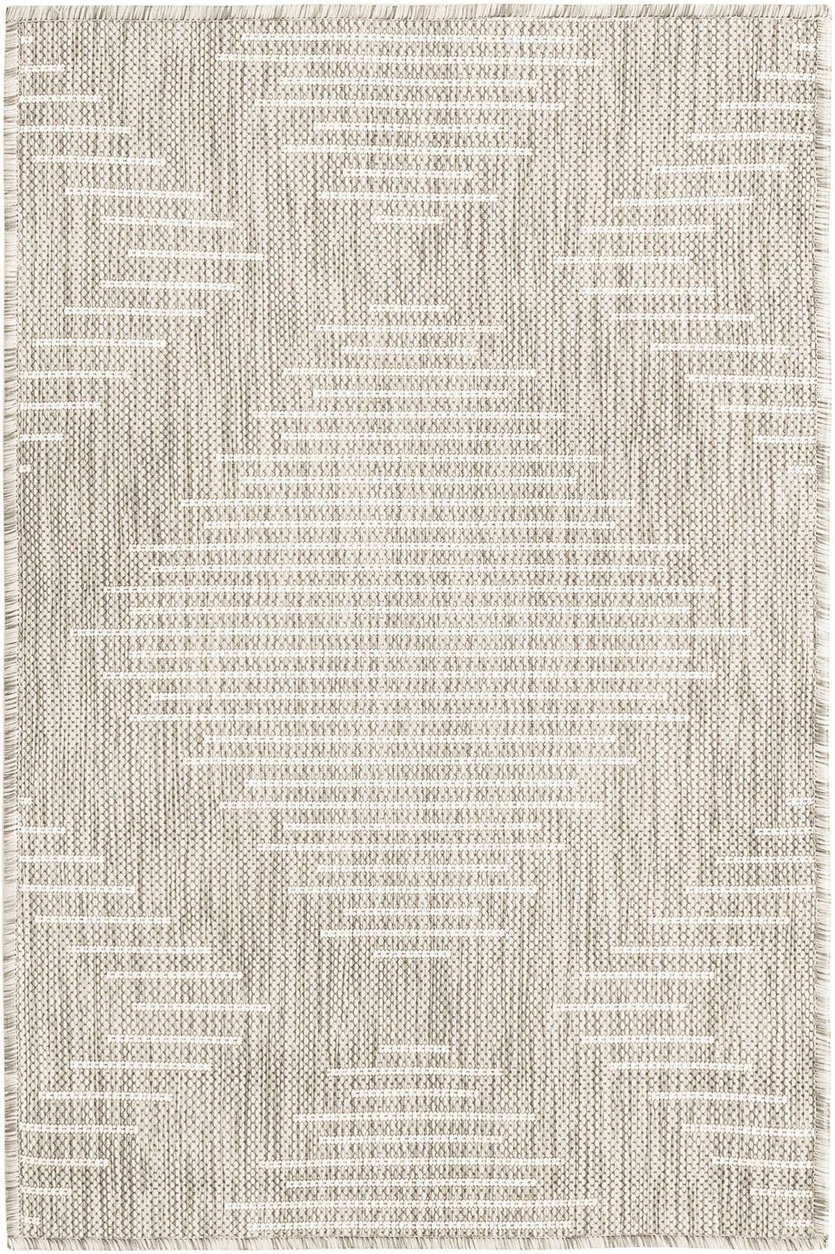 Rechteck Outdoor Teppich Tulum Outdoor in Grau von Hadorn™ - Lifestyle Image