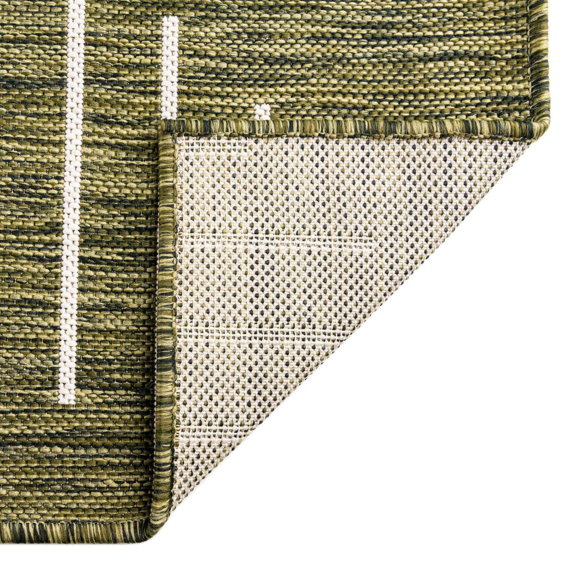 Rechteck Outdoor Teppich Tulum Outdoor in Grün von Hadorn™ - Lifestyle Image